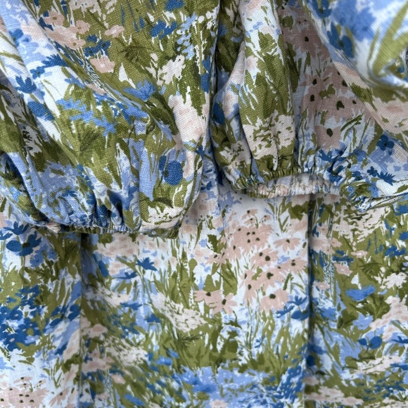 Reformation Greyson Hillside Floral 100% Linen Dress Size XS - Picture 6 of 12